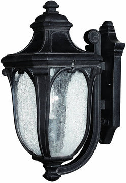 18"H Trafalgar 1-Light Outdoor Wall Lantern Museum Black