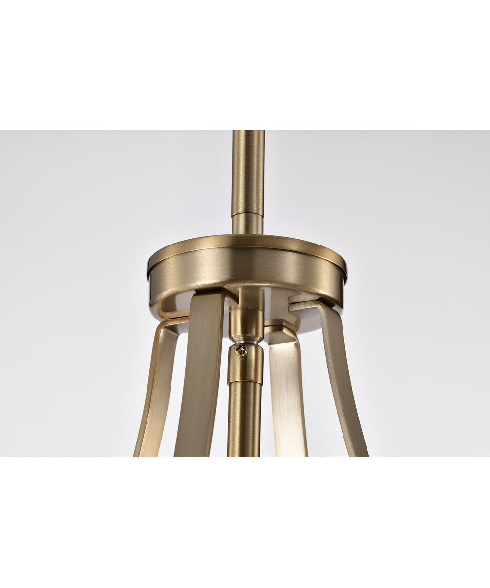 Easton 1-Light Pendant Burnished Brass