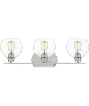 Pruitt Large 3-light Bath Light Brushed Nickel