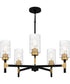 Carly 5-light Chandelier Matte Black