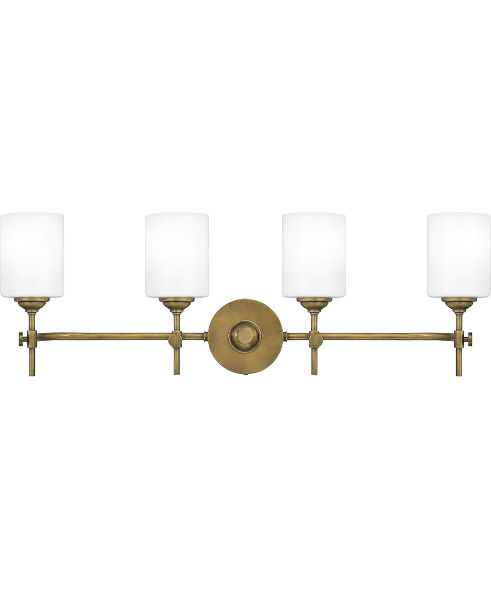 Aria Extra Large 4-light Bath Light Weathered Brass