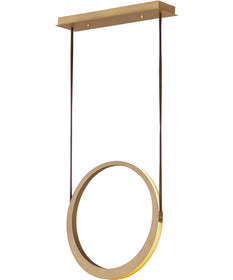 Tether 1-Light LED Pendant Natural Aged Brass