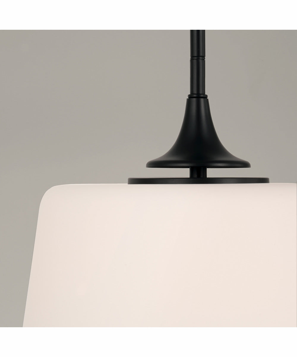 Presley 1-Light Semi-Flush Matte Black