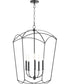 Mantle 5-light Entry Foyer Hall Chandelier Matte Black