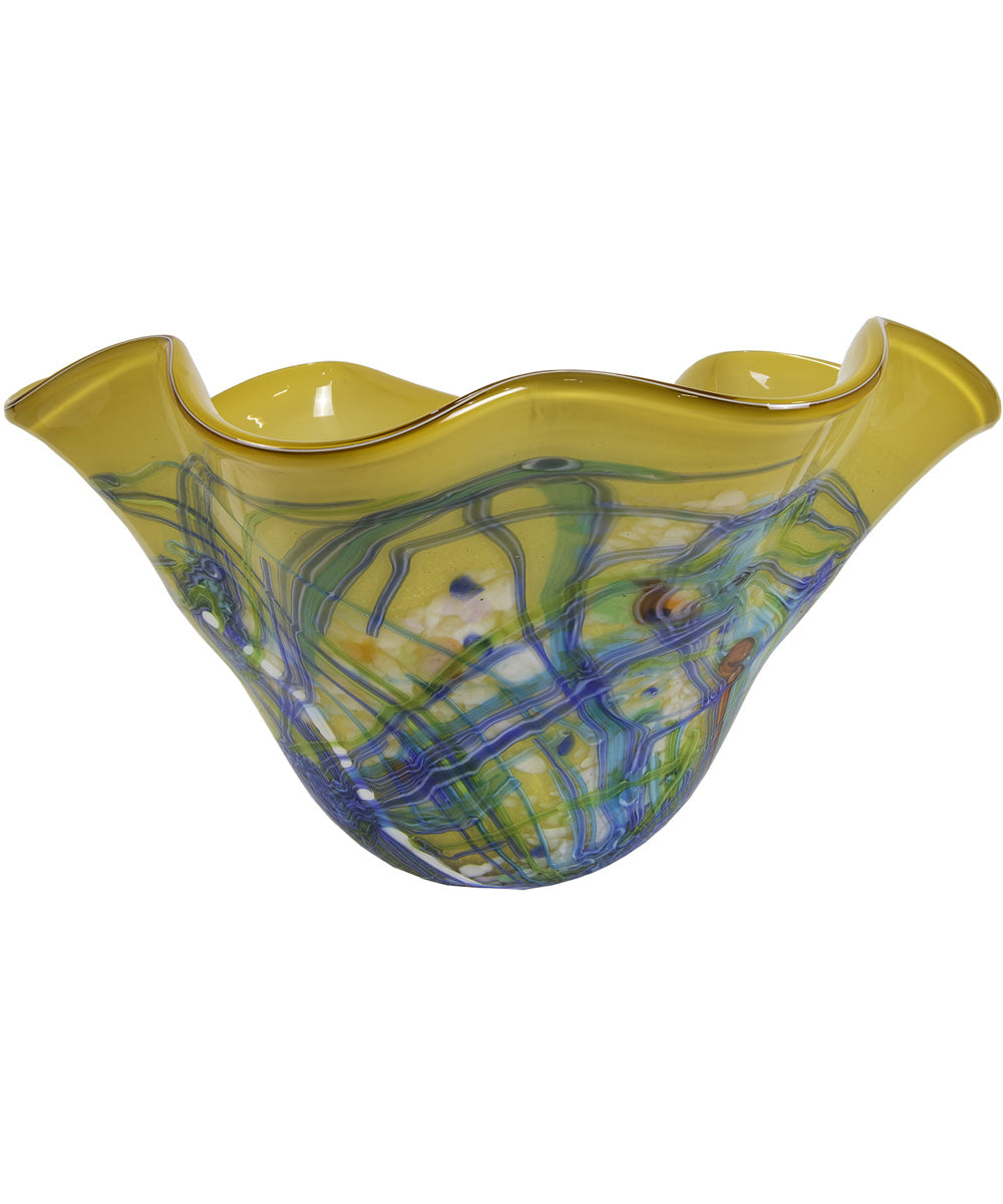 Viola Hand Blown Art Glass Bowl