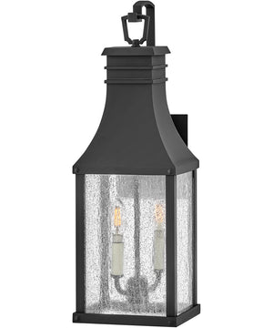 Beacon Hill 2-Light Medium Wall Mount Lantern in Museum Black