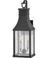 Beacon Hill 2-Light Medium Wall Mount Lantern in Museum Black