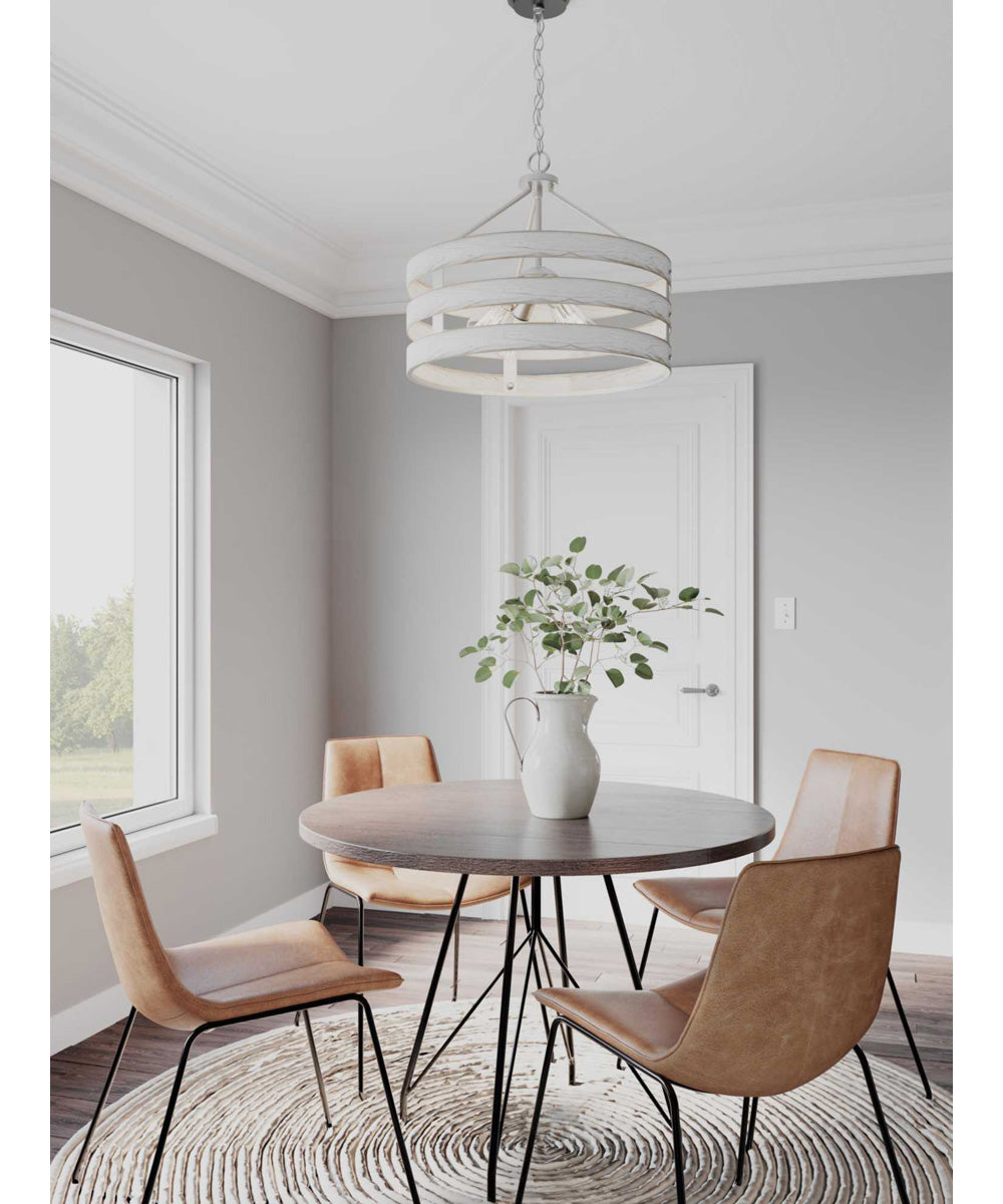 Gulliver 4-Light Coastal Pendant Light Galvanized Finish