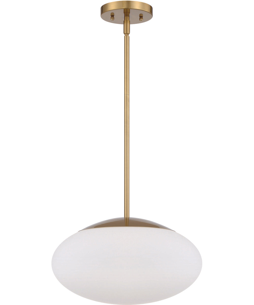 Gaze 1-Light Pendant Satin Brass