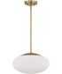 Gaze 1-Light Pendant Satin Brass
