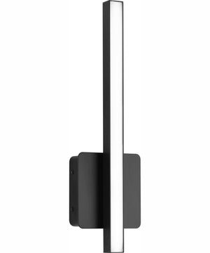 Phase 4 16 in. Small Modern Integrated 3CCT Integrated LED Linear Vanity Light Matte Black