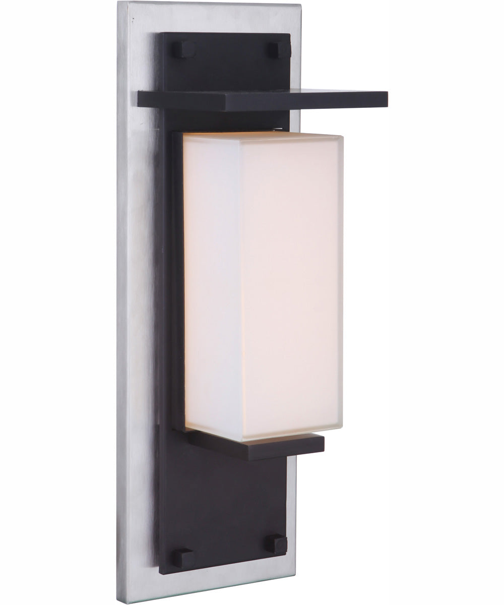 Heights 1-Light Outdoor Wall Lantern Stainless Steel / Midnight