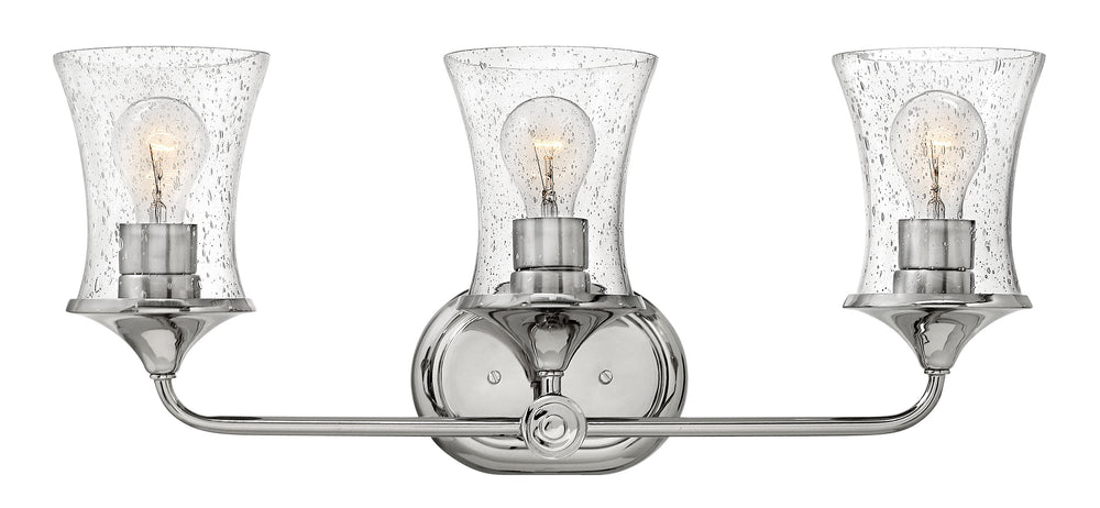 24"W Thistledown 3-Light Bath Three Light in Polished Nickel