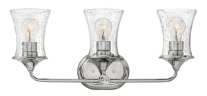 24"W Thistledown 3-Light Bath Three Light in Polished Nickel
