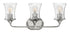 24"W Thistledown 3-Light Bath Three Light in Polished Nickel