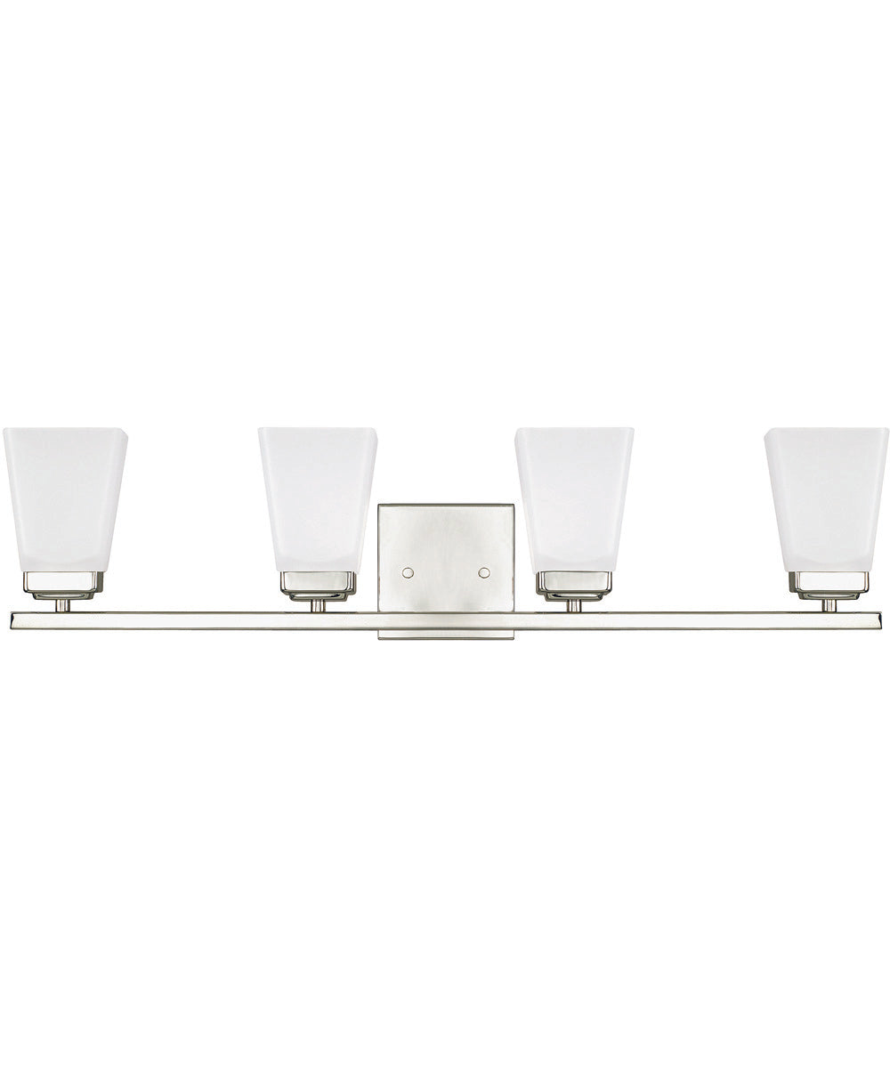 Baxley 4-Light Vanity In Polished Nickel