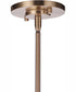 Guiding Star 4-Light Chandelier Satin Brass