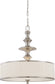 24"W Candice 3-Light Pendant Brushed Nickel