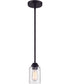 Chicago 1-Light Mini Pendant Flat Black
