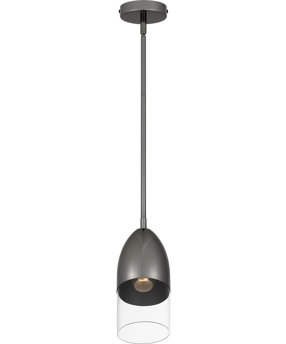 Haynes Small 1-light Mini Pendant Black Chrome
