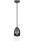 Haynes Small 1-light Mini Pendant Black Chrome