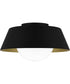 Quoizel Flush Mount Medium 1-light Flush Mount Matte Black