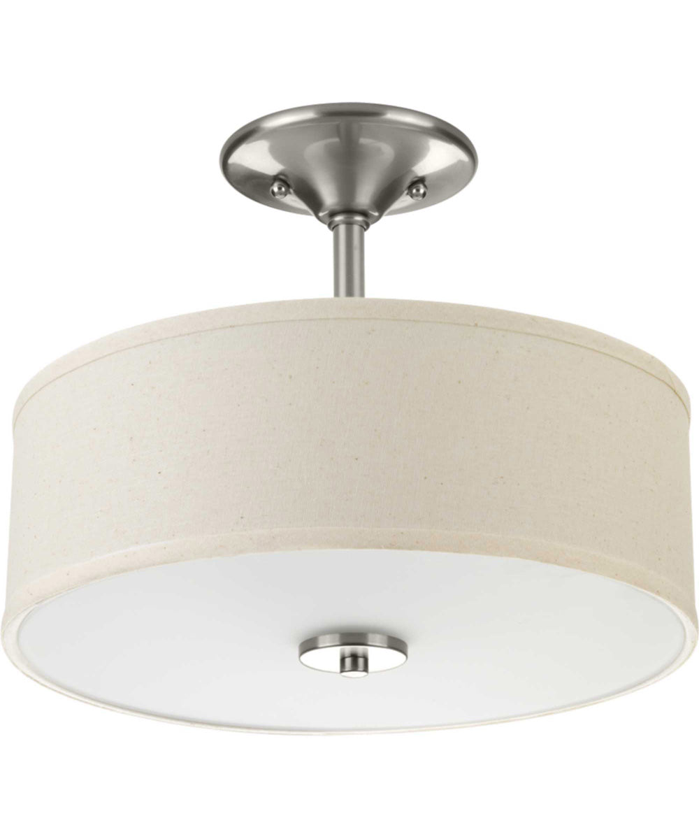 Inspire 2-Light 13" Semi-Flush Brushed Nickel