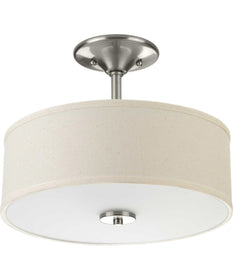 Inspire 2-Light 13" Semi-Flush Brushed Nickel