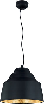16"W Naples LED Pendant Black