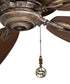 Double Dragonfly Ceiling Fan Pull Antique Brass 2.8"h