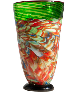 Glasier Hand Blown Art Glass Vase