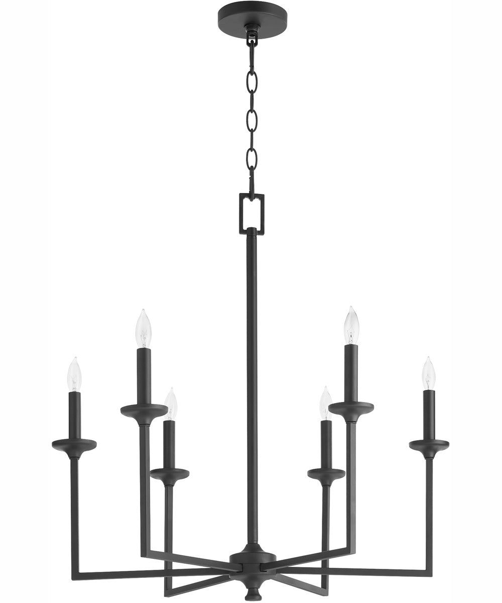 Eldorado 6-light Chandelier Matte Black
