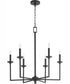 Eldorado 6-light Chandelier Matte Black