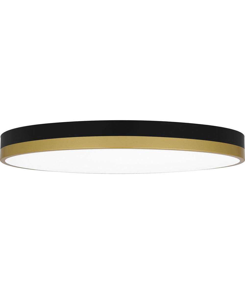 Weldin Large Flush Mount Matte Black Gold