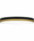 Weldin Large Flush Mount Matte Black Gold