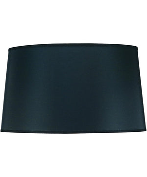 14x16x9 Black Opaque/Gold Foil Tapered Drum Hardback Lampshade