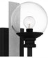 Gladstone Medium 1-light Outdoor Wall Light Earth Black
