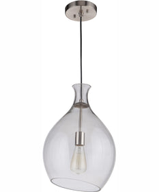 Pendant 1-Light Pendant Brushed Polished Nickel