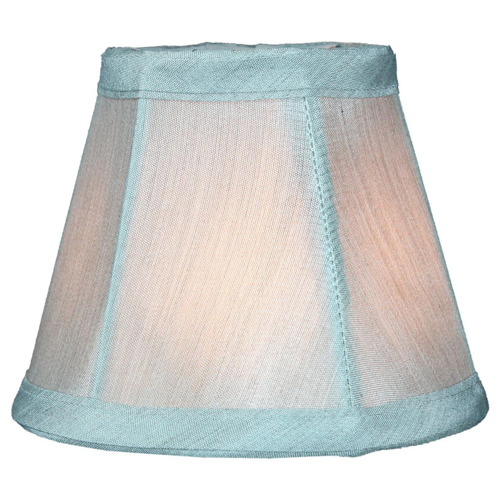 5"W x 4"H Set of 6 Gray Stretch Clip-On Candlelabra Clip-On Lamp shade