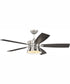52" Dominick 3-Light Ceiling Fan Polished Nickel