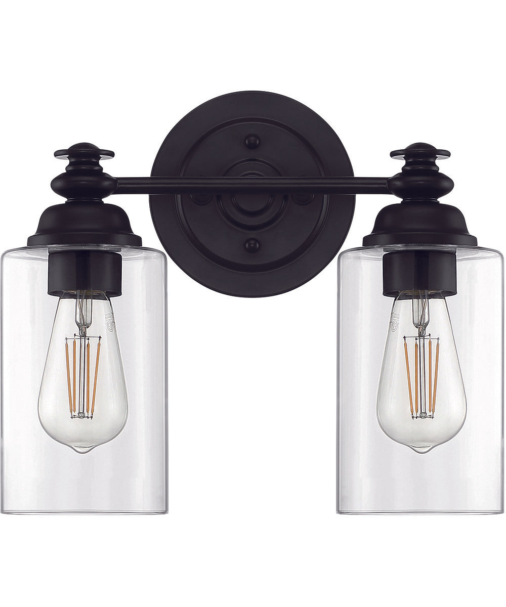 Dardyn 2-Light Vanity Flat Black