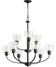 Reyes 9-light Chandelier Textured Black