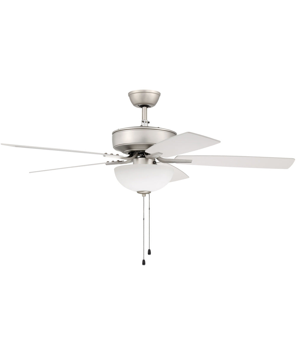 52" Pro Plus 211 2-Light Ceiling Fan (Blades Included) Brushed Satin Nickel