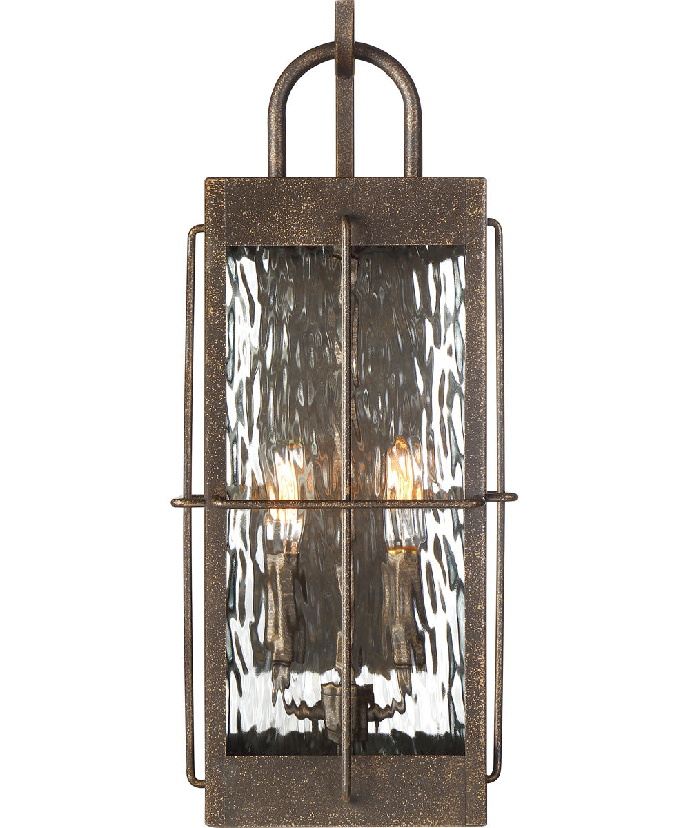 Ward Large 2-light Outdoor Wall Light Gilded Bronze