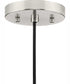 Hinton 1-Light Modern Farmhouse Pendant Brushed Nickel