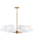 Welsley 6-Light Chandelier Aged Brass