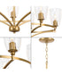 Parkhurst 5-Light New Traditional Clear Glass Chandelier Light Brushed Bronze