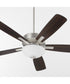 52" Ovation 2-light LED Ceiling Fan Satin Nickel