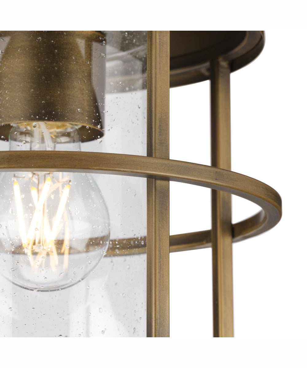 Burgess 1-Light Modern Farmhouse Flush Mount Aged Bronze