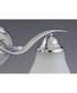 Trinity 3-Light Etched Glass Traditional Bath Vanity Light Polished Chrome
